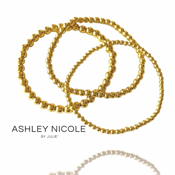 Gold Sun Stone and Crystal Bracelet Slide Ball Adjustment Chain