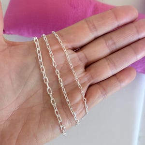 Anchor Chain Bracelet, 925 Sterling Silver, Oval Link Bracelet, Bright SilverChains for Women, Men, Silver Jewelry Gifts