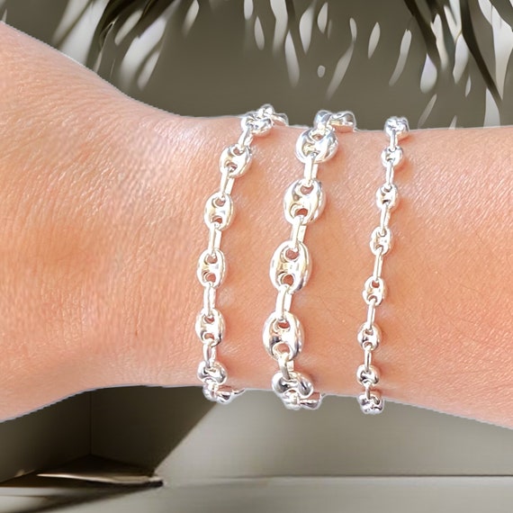 Sterling Silver Mariner Chain Bracelet