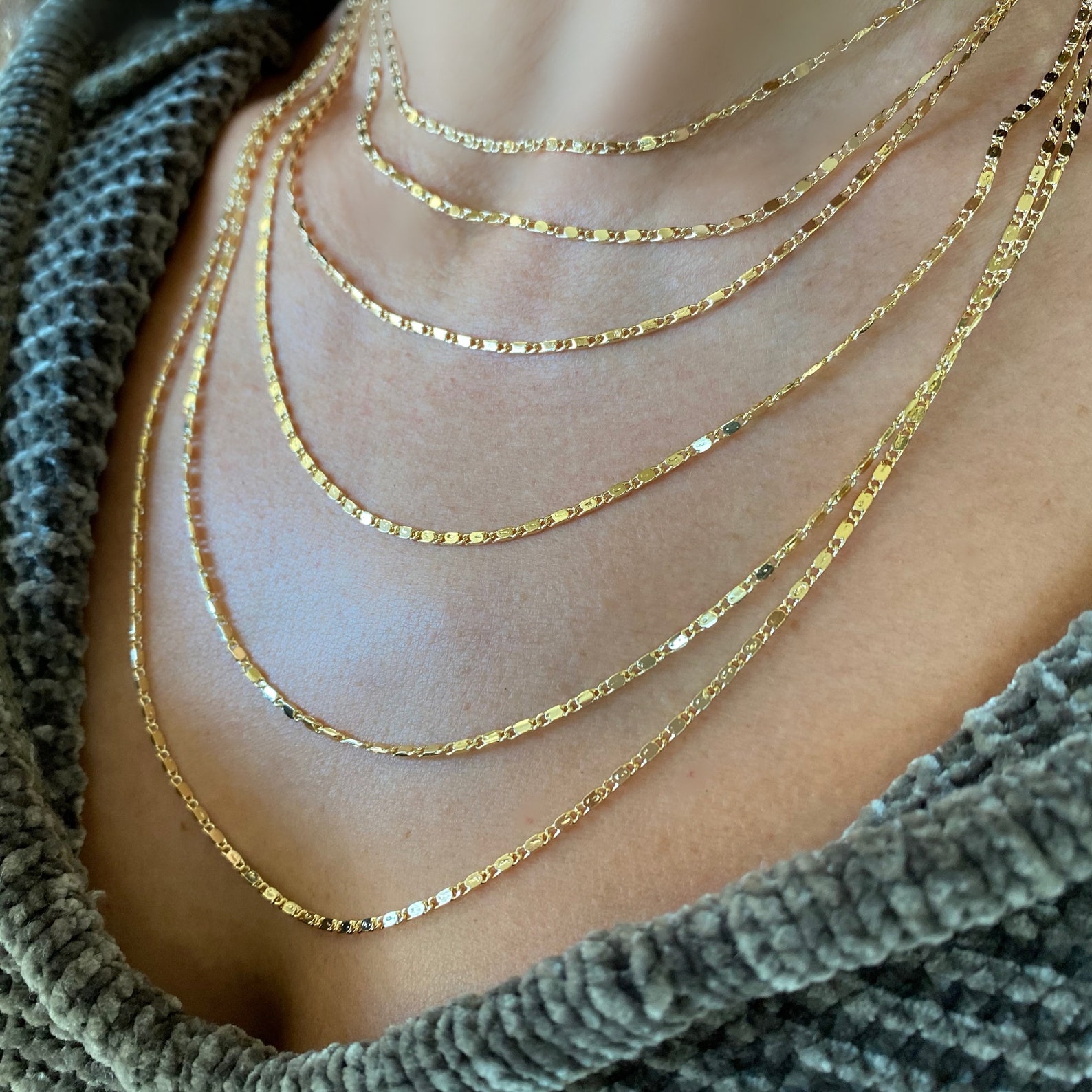 Mirror flat link chain Clearance