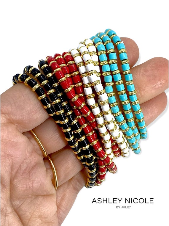 Colorful Bundle beaded stretch bracelet