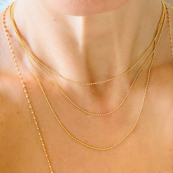 Etsy gold filled necklace Clearance