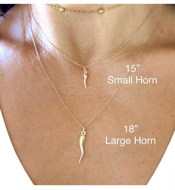 Etsy horn necklace shop