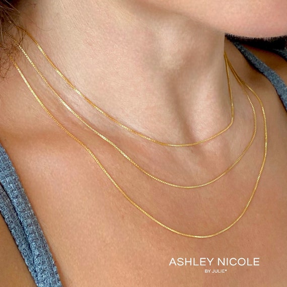 KIKICHIC | Minimalist Jewelry | NYC | Thin Classic 14K Gold Gold Filled Rope Chain Necklace Silver