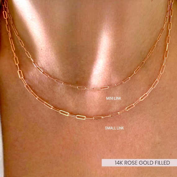 Rose Gold Paperclip Chain