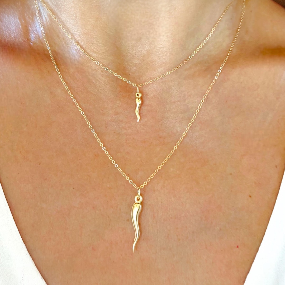 【YOURNUS】Ethnic Horn Necklace Perfect Boho Layering Necklace | Hotmixcold | Horn Necklace