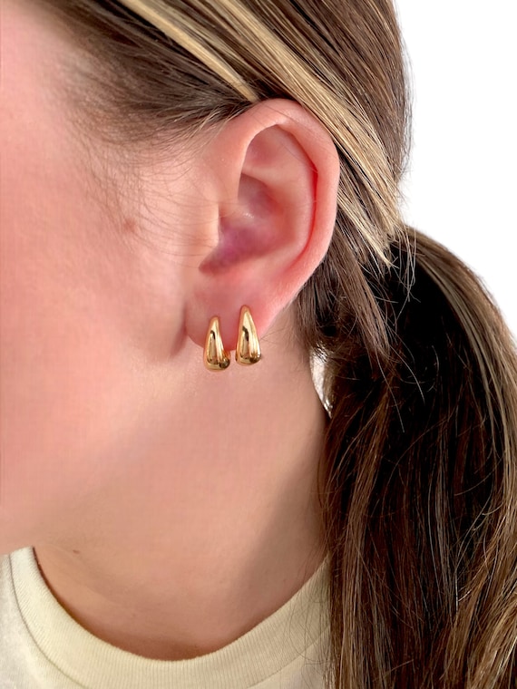 Gold Teardrop Earrings