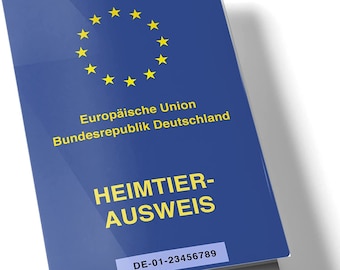 OLGS EU-Heimtierausweis Hülle | Schutzhülle Tierausweis transparent | Heimtierausweis Reisen mit Hund | Reisen mit Katze | Hundepass