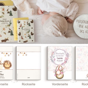 OLGS U-Heft, Impfpass und Reisepass Hülle Set Personalisierte Geschenkidee Schutzhülle Untersuchungsheft Babyparty für Jungen & Mädchen Bild 7