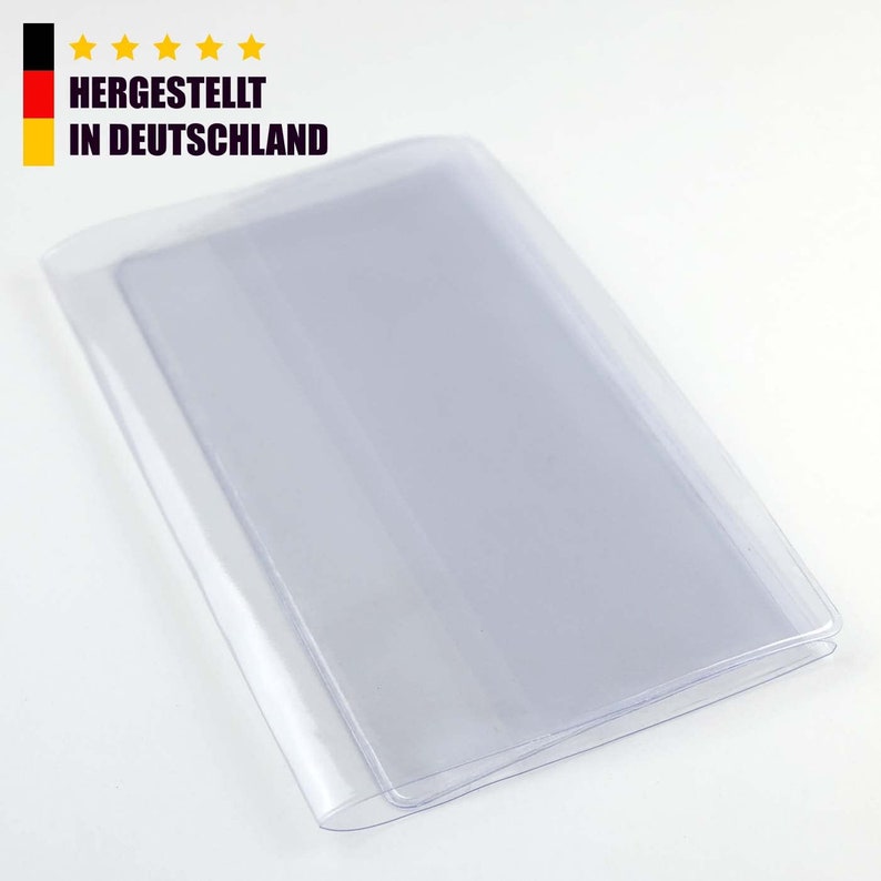 OLGS Mutter-Kind-Pass Hülle Österreich, Mutterkindpasshülle transparent, MuKi, MKP Kunststoff Hülle mit Extrafach, Blanko image 4