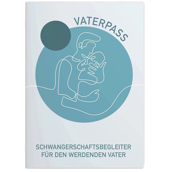 OLGS Vater Schwangerschafts-Pass: Begleiter für werdende Papas | Baby Geschenk Alles was Mann wissen muss | Papa-Pass, Mutterpass für Väter