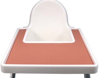 OLGS Silikon Hochstuhl Matte für Babys & Kinder, Silikonmatte für den Ikea Babystuhl Antilop Rutschfest BPA-frei leicht zu reinigen 4 Farben