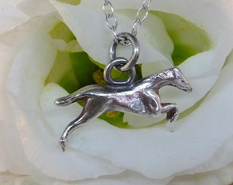 Horse necklace,  animal jewelry, equestrian necklace, silver horse,  equestrian jewellery, horse lover, animal necklace, nature jewelry