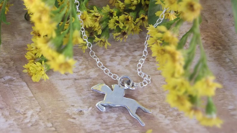 Horse necklace, animal jewelry, equestrian necklace, horse lover gift, silver horse,equestrian jewelry, horse head,animal necklace, jewelry image 5