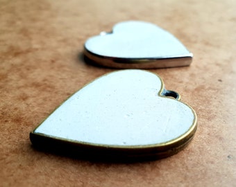 Heart shape pendant blank
