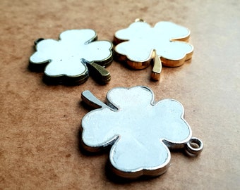 Clover pendant - charm - blank