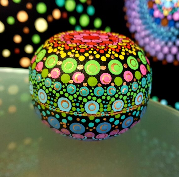 Box Blank Mandala Art Box For Decoration Keepsake Box Round Etsy