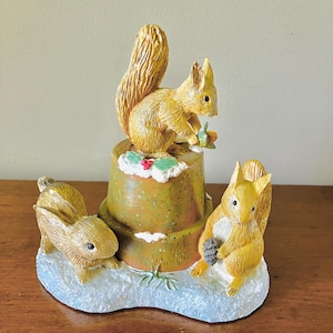Hallmark Marjolein Bastin Music Box with Squirrels and Rabbit, Plays the Nut Cracker Suite March