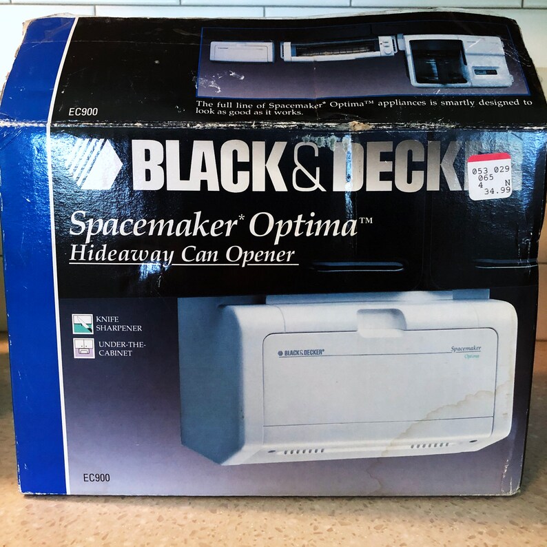 Black And Decker Spacemaker Optima Hideaway Can Openerunder Etsy
