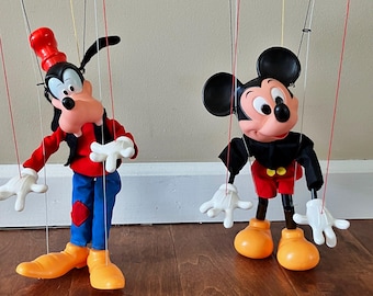 Vintage 1977 Walt Disney Marionette: Choose Mickey Mouse or Goofy