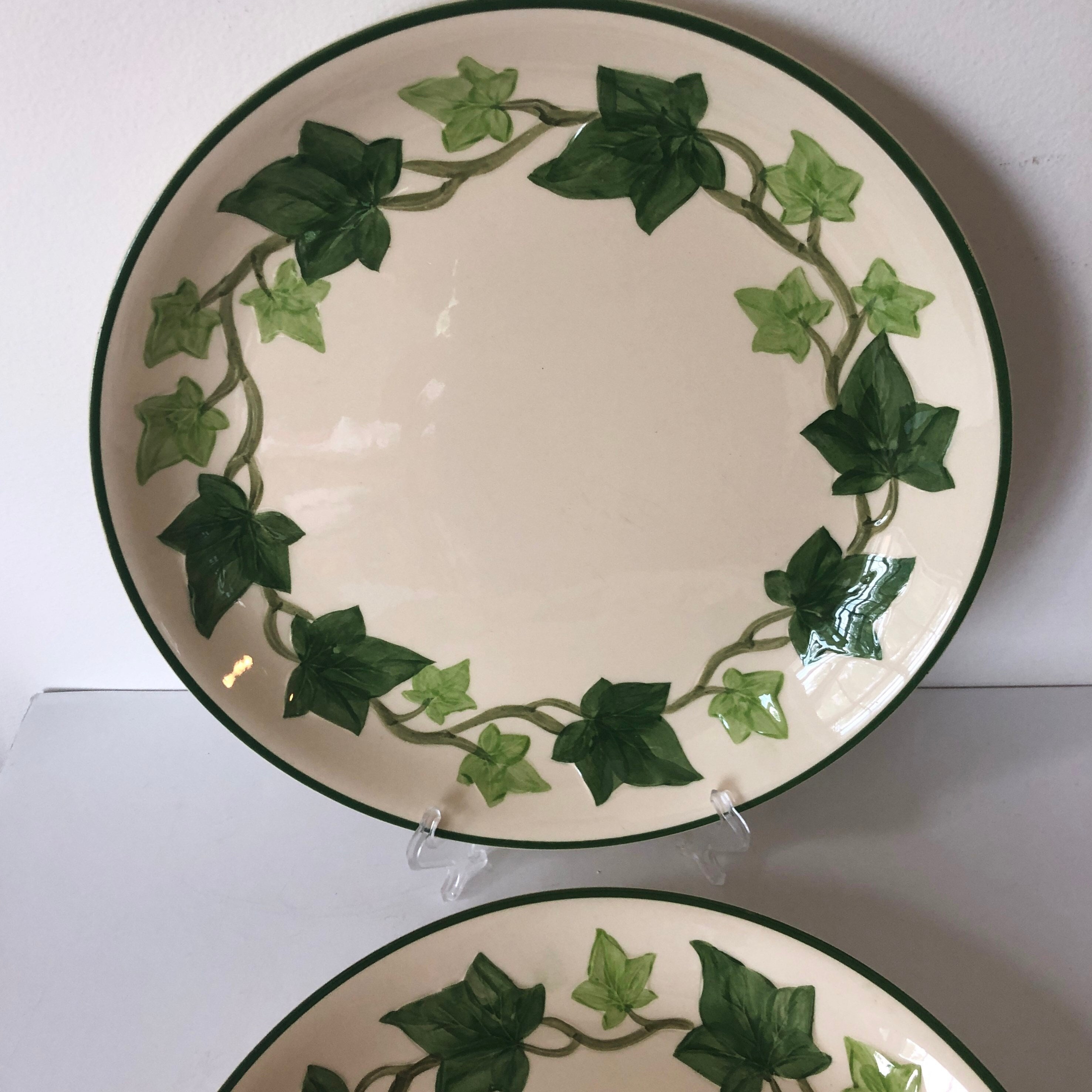 Two Vintage 1950s Franciscan Pottery Ivy 11