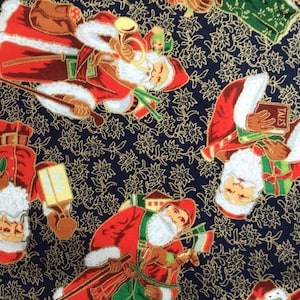 Santa print fabric