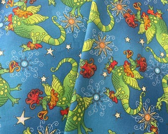 Dragon print fabric