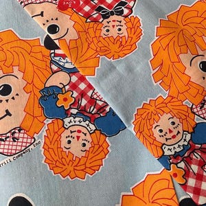 Vintage Raggedy Ann and Andy print