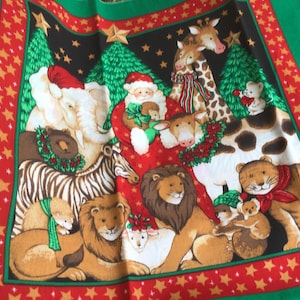 Vintage Springs Industries christmas panel print