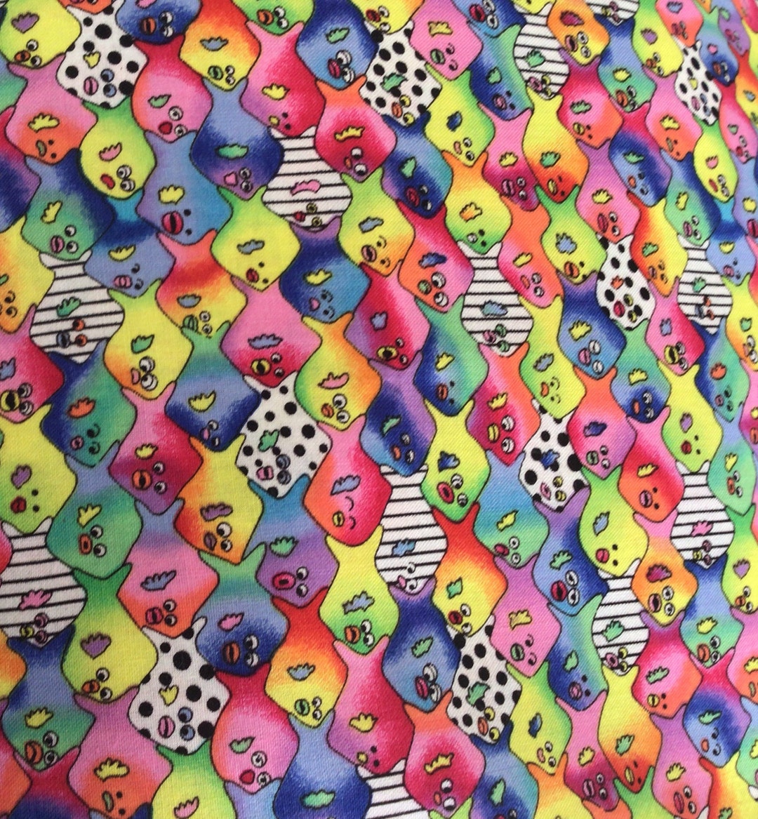 Vintage Timeless Treasures Fish Print Fabric - Etsy