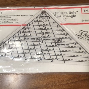 Quilter’s Rule Mini Triangle by Betty Gall