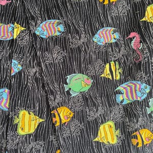 vintage fish print fabric