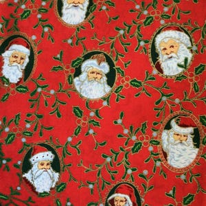 Vintage JoAnns Santa print