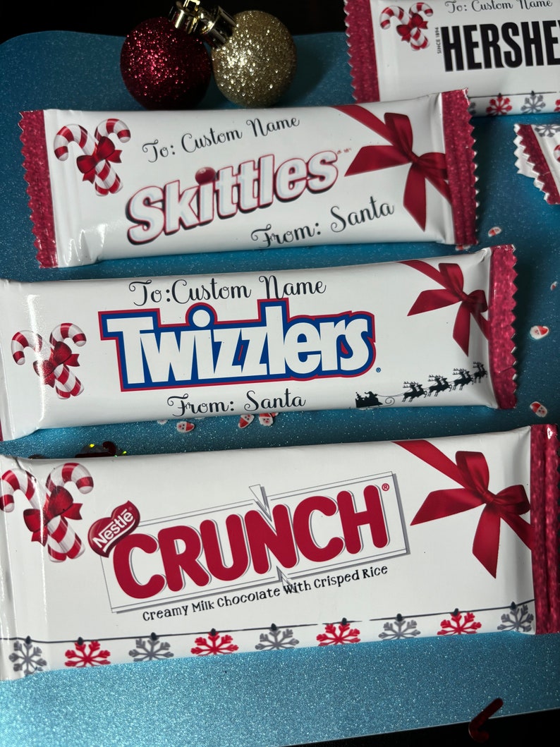 Customized Full Size Candy Bars Etsy