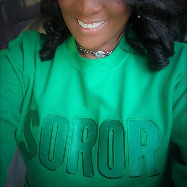 Embroidered SOROR Sweatshirt and Long Sleeve Teee
