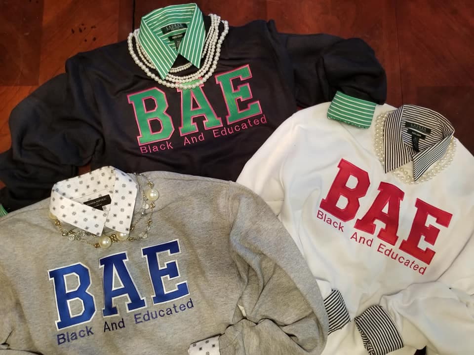 BAE black and Educatedsweatshirt Etsy