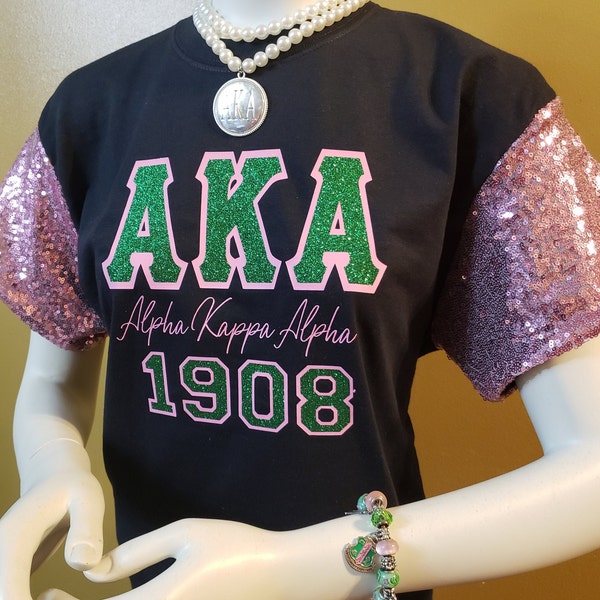 Sequin Sleeve Sorority Tee