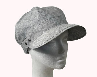 Kappe aus Bio-Baumwolle in Bio-Qualität: Schiebermütze, Baseball-Mütze, verstellbare Schnalle