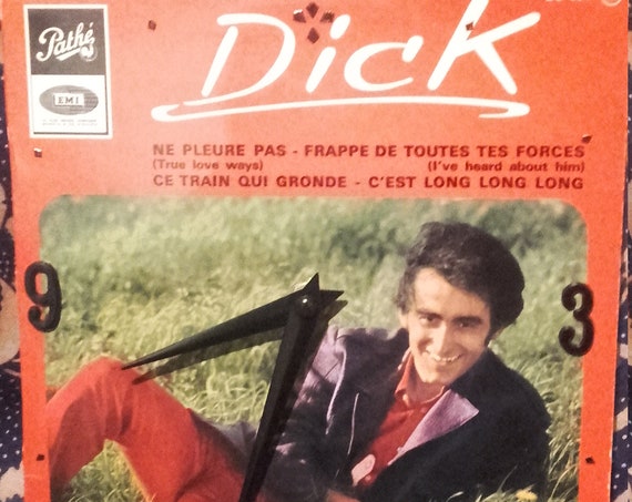 Clock vinyl 45 rpm Dick Rivers