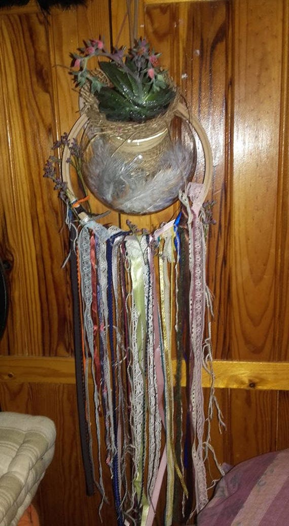 Floral dream catcher, dreamcatcher vegetable