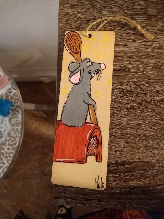 Ratatouille bookmark (wood)