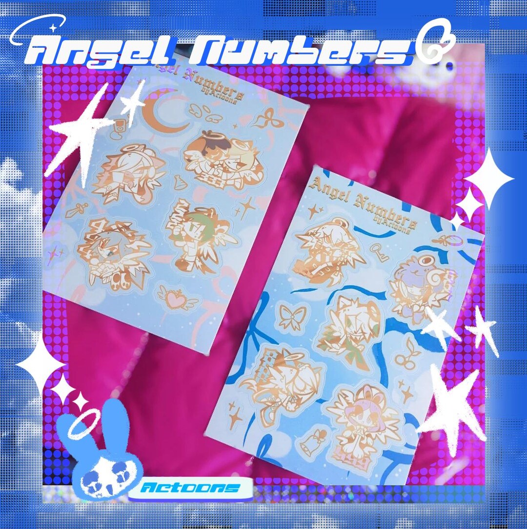 Angel Number Sticker Sheets - Etsy
