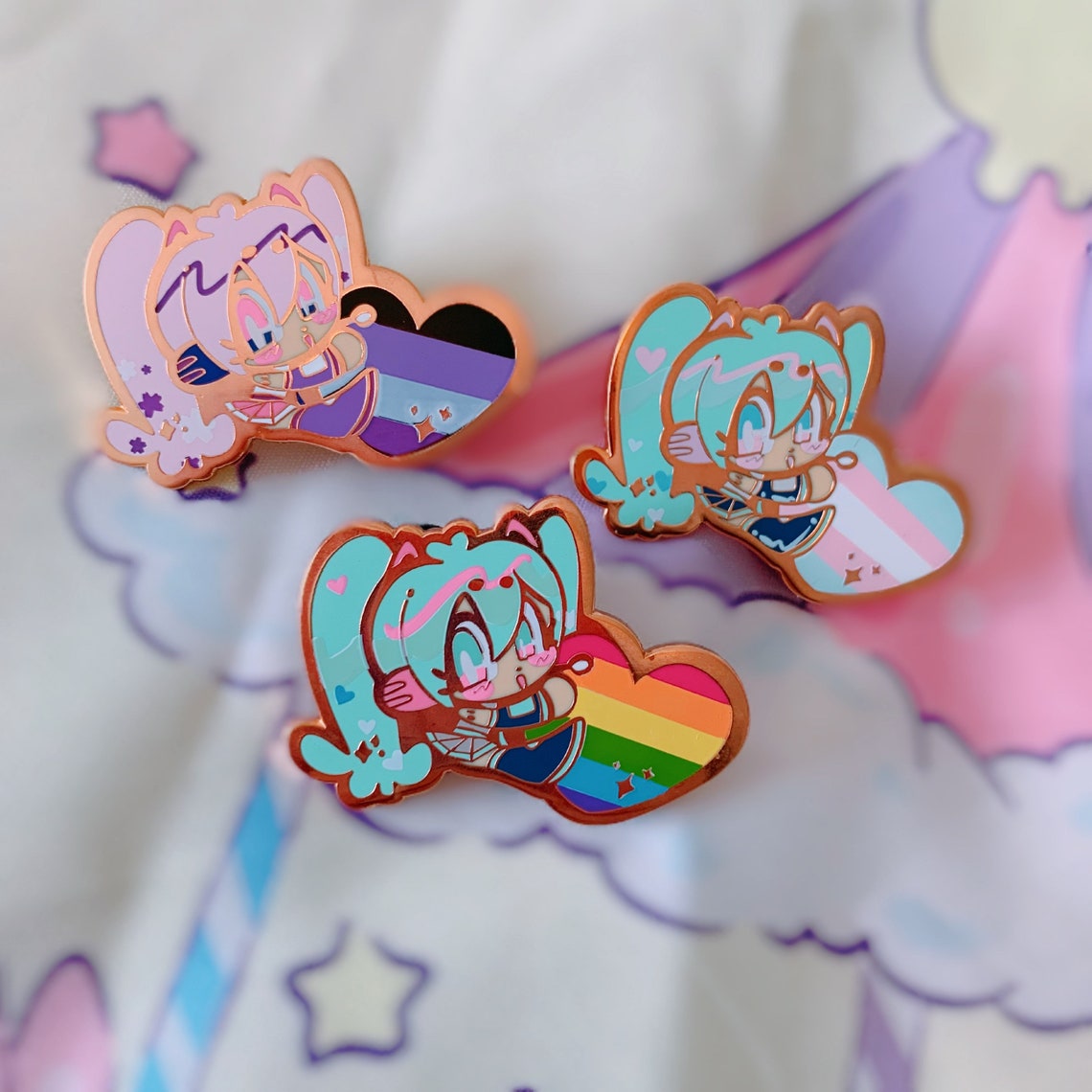Vocaloid Pride Pins Etsy UK