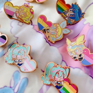 Vocaloid Pride Pins