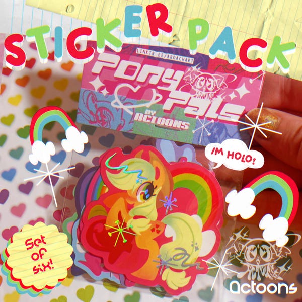 Pony Pal Holographic Sticker Pack