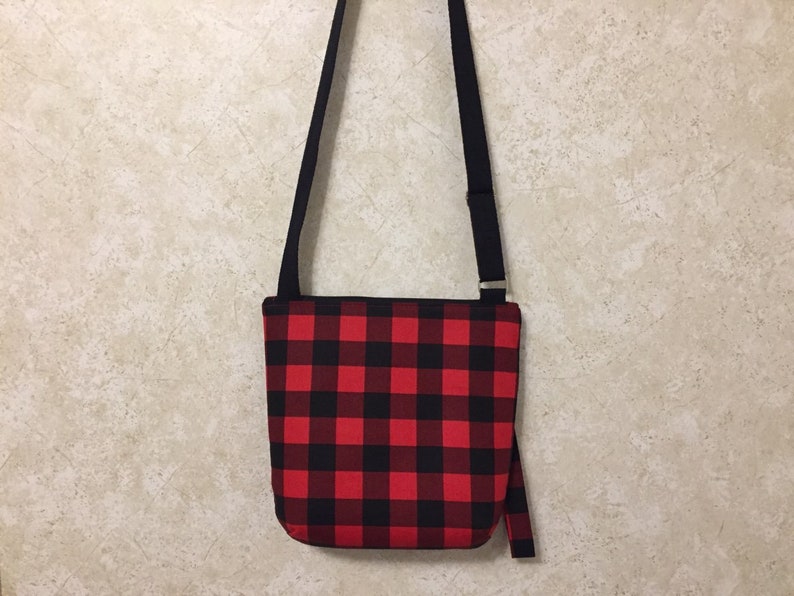 buffalo plaid crossbody