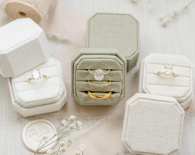 Linen Ring Boxes