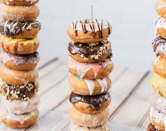 Clear Acrylic Donut Stands | Donut Bar | Donut Party | Donut Holder | Donut Wall | Breakfast Bar | Wedding Donut Stands