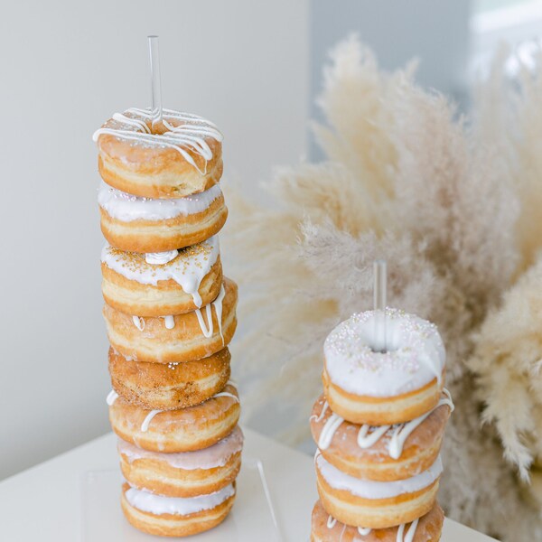 Clear Acrylic Donut Stands | Donut Bar | Donut Party | Donut Holder | Donut Wall | Breakfast Bar | Wedding Donut Stands