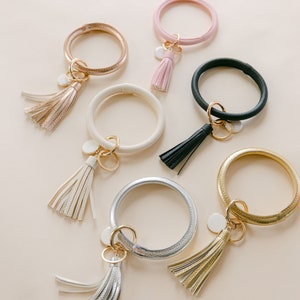 Custom Key Rings | Monogram Key Rings | Bracelet Key Holder | Monogram Key Chain | Key Chain Wristlet | Key Holder Jewelry | Key Chain